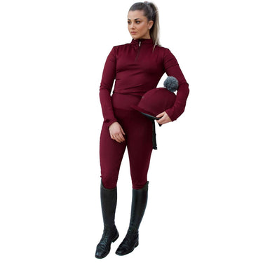 Buy Cameo Equine Core Collection Everyday Ladies Crimson Tights| Online for Equine