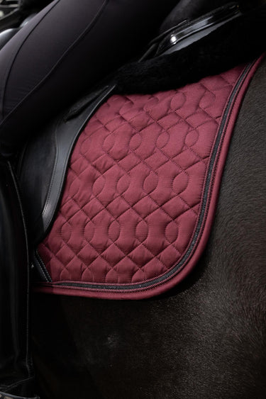 LeMieux Crystal Suede Dressage Pad Burgundy