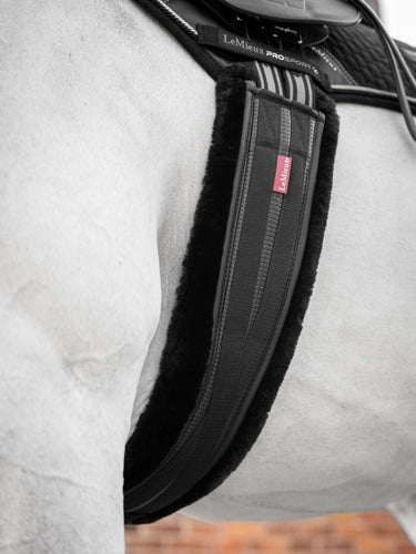 LeMieux Fleece Lined Anatomic Girth Black/Black| Online For Equine