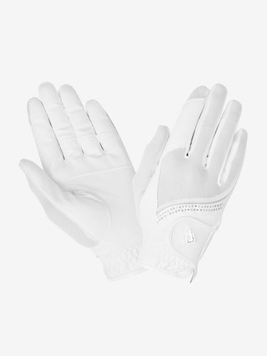 LeMieux Crystal Gloves White| Online For Equine