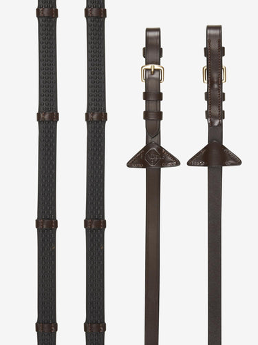 LeMieux Soft Rubber Reins With Stoppers