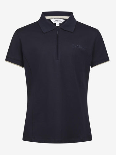 LeMieux Junior Pro Zip Navy Polo Shirt