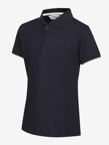 LeMieux Junior Pro Zip Navy Polo Shirt