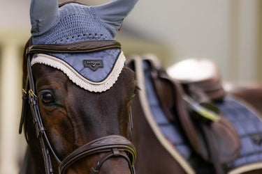 Buy LeMieux Jay Blue Loire Fly Hood - X Large| Online for Equine