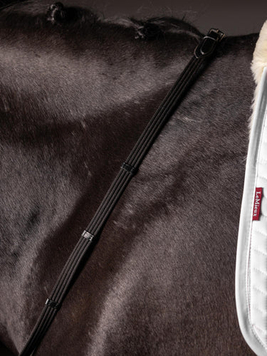 Buy LeMieux Black/Silver Webbed Continental Reins| Online for Equine