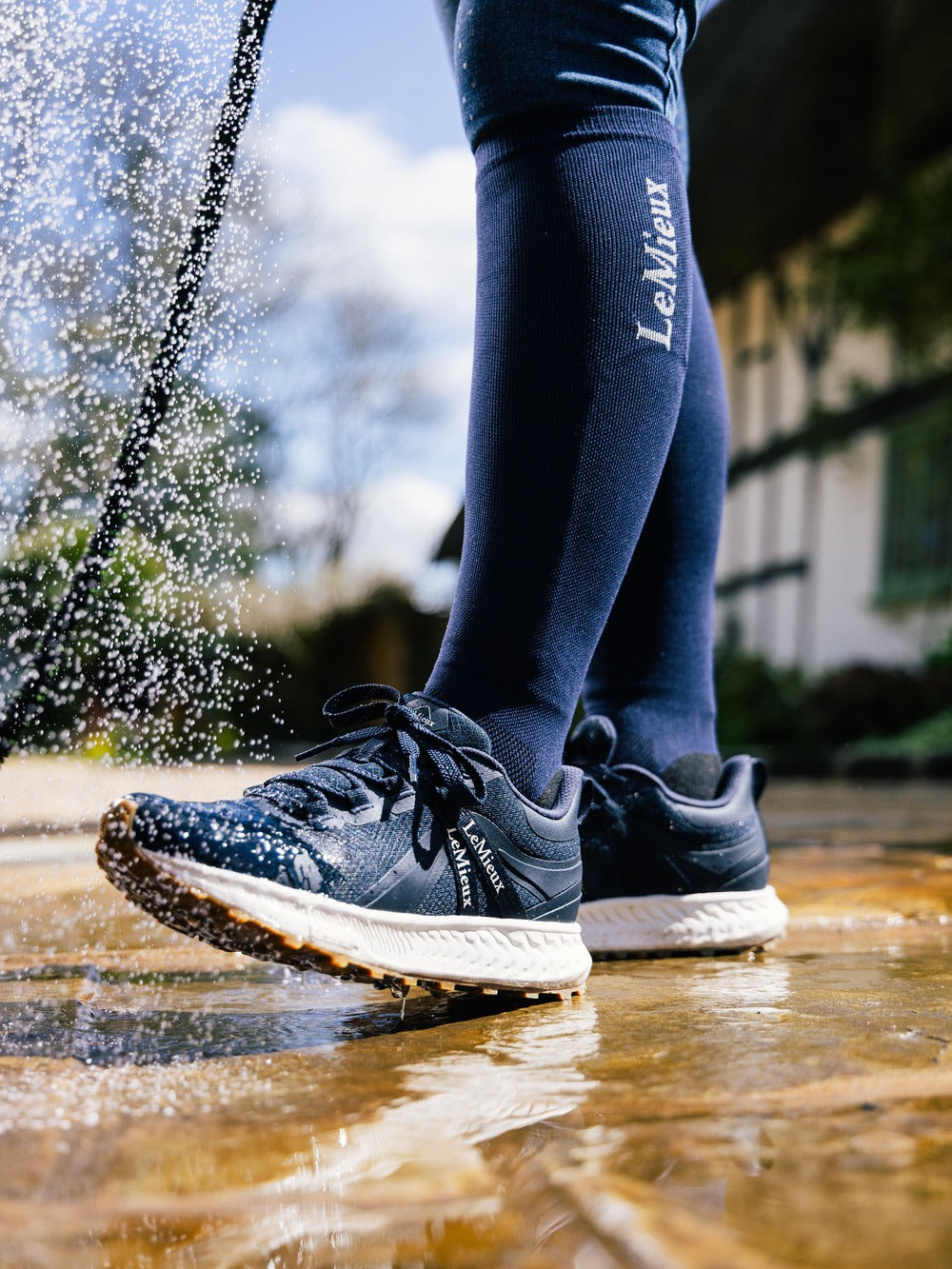 Buy LeMieux Trax Navy Waterproof Trainer Online for Equine Online For Equine