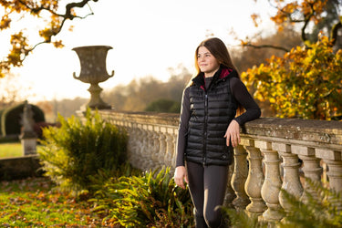 LeMieux Black Young Rider Milly Puffer Gilet - 9-10 Years| Online For Equine