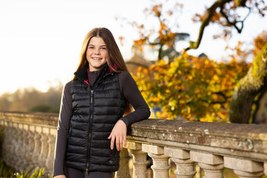 LeMieux Black Young Rider Milly Puffer Gilet - 9-10 Years| Online For Equine