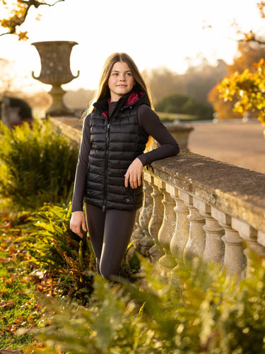 LeMieux Black Young Rider Milly Puffer Gilet - 9-10 Years| Online For Equine