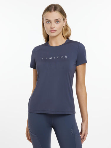 LeMieux Ladies Sports T-Shirt Dusk Blue - UK 8