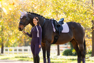 LeMieux Suede Dressage Square Lilac| Online For Equine