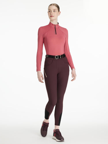 LeMieux Ladies Amy Brushed Breggings Damson| Online For Equine