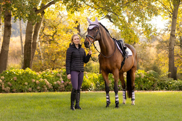 LeMieux Rose Hooded Puffer Jacket Black