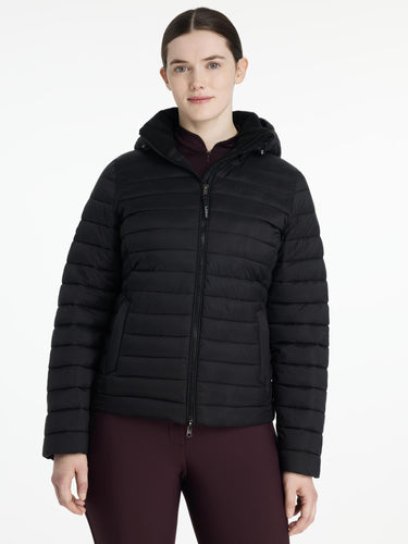 LeMieux Rose Hooded Puffer Jacket Black