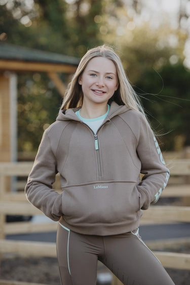 LeMieux Harlow Young Rider Hoodie Walnut - 5-6 Years| Online For Equine