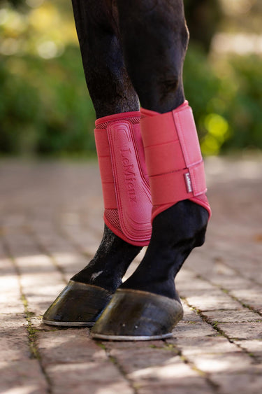 LeMieux Arika Mesh Brushing Boots Cranberry| Online For Equine