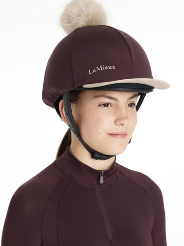 LeMieux Classique Pom Hat Silk Damson| Online For Equine