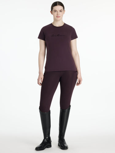 LeMieux Ladies Classique Sparkle T-shirt Damson| Online For Equine