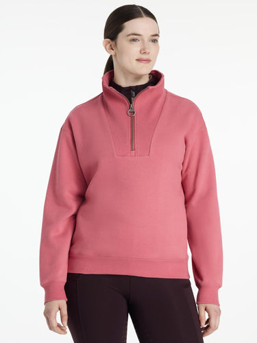 LeMieux Ladies Keira Quarter Zip Sweat Cranberry| Online For Equine