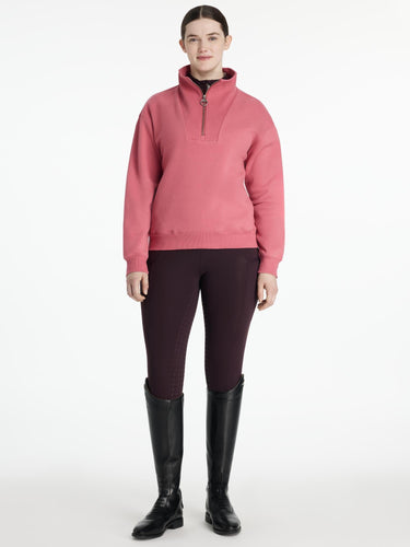 LeMieux Ladies Keira Quarter Zip Sweat Cranberry| Online For Equine