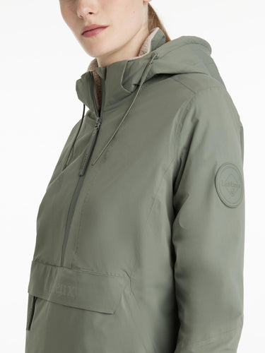 LeMieux Ladies Phoebe Half Zip Waterproof Anorak Rosemary| Online For Equine