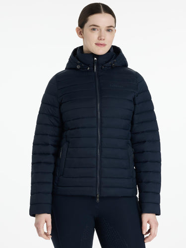 LeMieux Rose Hooded Puffer Jacket Navy| Online For Equine