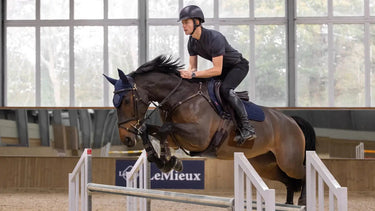 LeMieux Soft Shell Anti Slip EuroJump Square Navy| Online For Equine