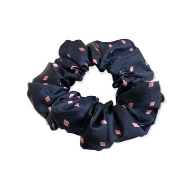 Buy the Equetech Navy/Pink Diamond Hair Scrunchie | Online for Equine