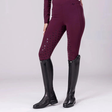 Shires Black Cherry Aubrion Eltar Riding Tights| Online For Equine