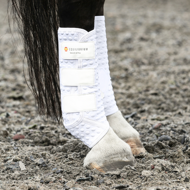 Buy Equilibrium White Stretch & Flex Flatwork Wraps | Online for Equine