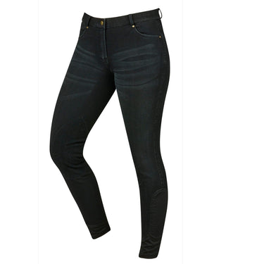 Buy the Dublin Shona Knee Patch Denim Breeches | Online for Equine