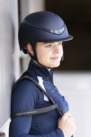 Buy Charles Owen Esme Midnight Navy Luna Riding Hat SHELL| Online for Equine