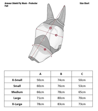 Buy LeMieux Armour Shield Pro Full Mask (Ears & Nose)| Online for Equine