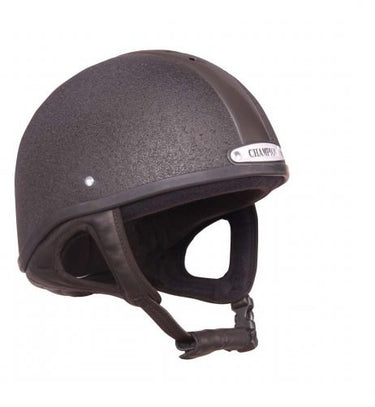 Buy the Champion Ventair Black Deluxe Jockey Skull Helmet | Online for Equine