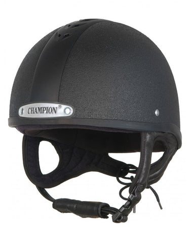 Buy the Champion Ventair Black Deluxe Jockey Skull Helmet | Online for Equine