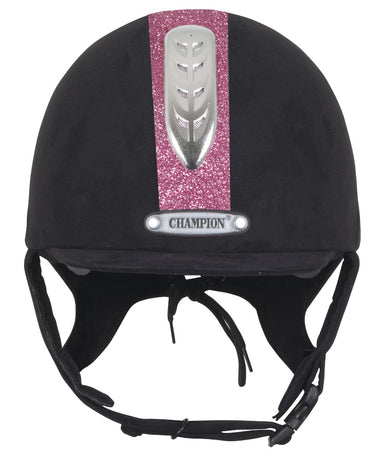 Buy Champion Junior X-Air Dazzle Riding Hat Black / Silver - Online for Equine