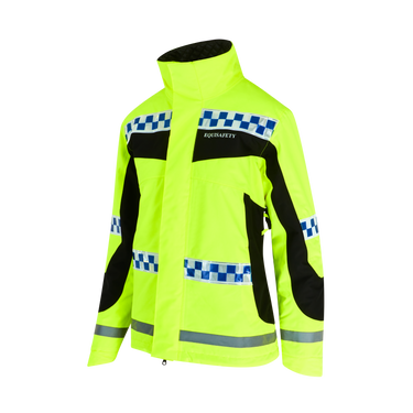 Buy Equisafety POLITE Hi Vis Winter Inverno Equestrian Jacket-X Large-Yellow| Online for Equine
