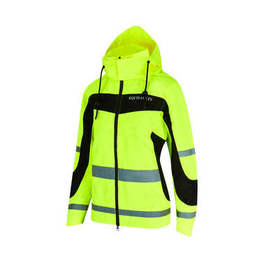 Equisafety Yellow Hi Vis Lightweight Waterproof Jacket