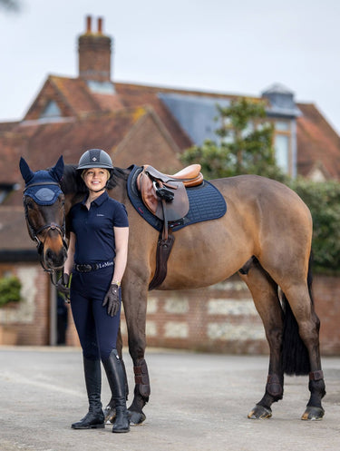Buy Le Mieux Acoustic Pro Navy Fly Hood | Online for Equine