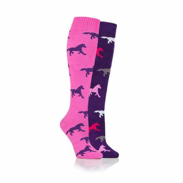Storm Bloc Purple/Pink Kids Midweight Knee High Socks
