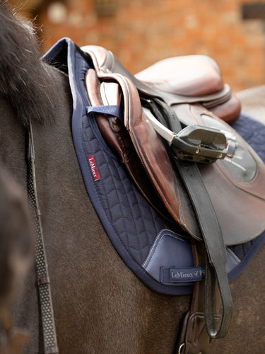 LeMieux Navy ProSorb Plain 2 Pocket GP Square| Online For Equine