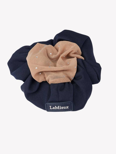 LeMieux Scrunchie with Crystal Hair Net Navy
