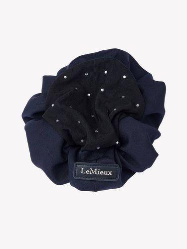 LeMieux Scrunchie with Crystal Hair Net Navy