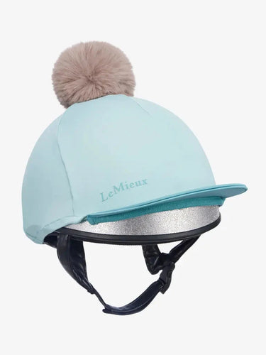LeMieux Pom Hat Silk Aqua/Lagoon| Online For Equine