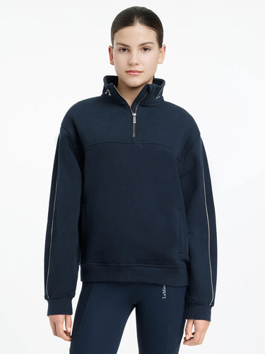 LeMieux Young Rider Kate Quarter Zip Sweat Navy
