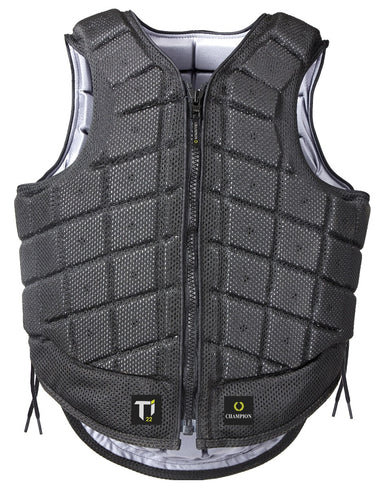 Buy the Champion Black Titanium Adults Ti22 Body Protector | Online for Equine