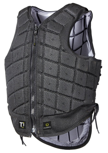 Buy the Champion Black Titanium Adults Ti22 Body Protector | Online for Equine