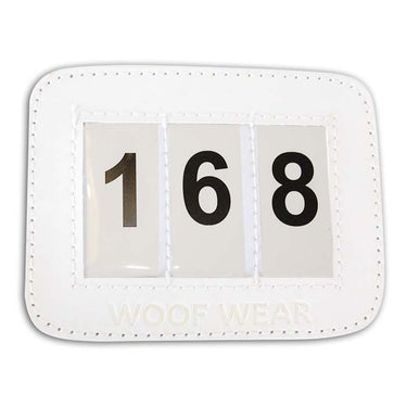 Buy the Woof Wear White Bridle Number Holder | Online for Equine