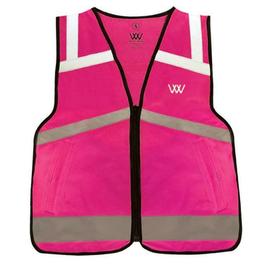 Woof Wear Hi Viz Pink Unisex Hi Vis Riding Vest (not certified)