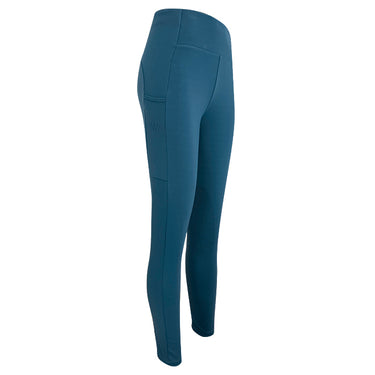 Woof Wear Petrol Blue Original Knee Patch Ladies Riding Tights